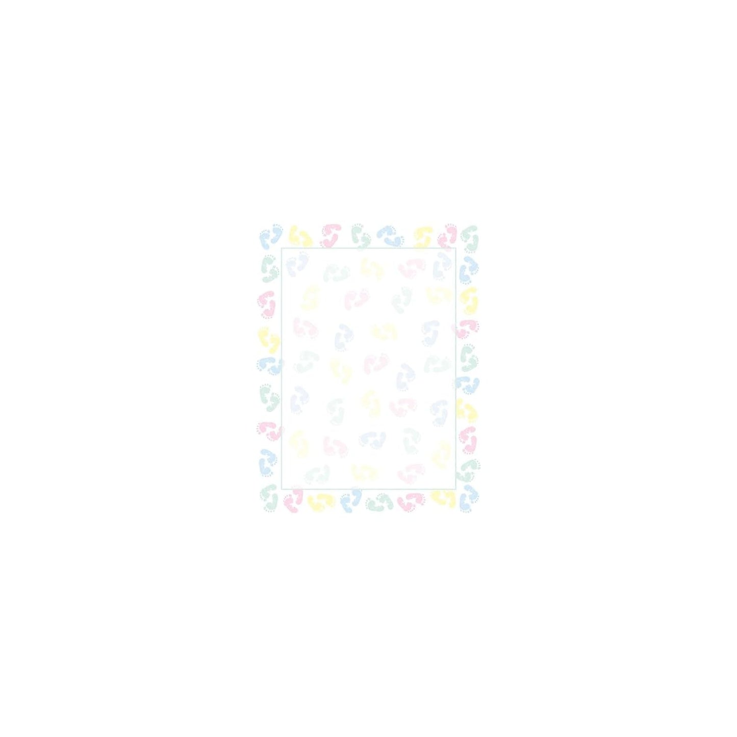 Great Papers! Baby Feet Letterhead, 80 Count, 8.5"x11" (2014127)