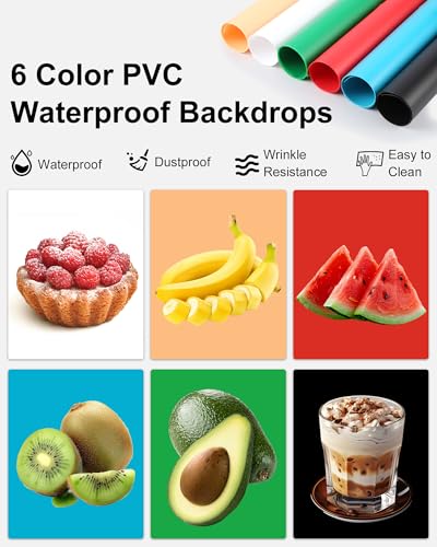 Light Box & Photo Box Photography Portable 12"x12" Studio Kit with 120 LEDs & 6 Backdrops for Jewelry & Small Product Photography – Dimmable, Versatile, Compact by FotStdio - size: 12"x12"x12"