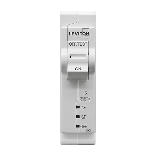Leviton 2nd Gen Smart Circuit Breaker with Remote Control, Dual Function AFCI/GFCI, 1-Pole 15 Amp, 120-Volt, 10kA Interrupt Rating, LB115-DST