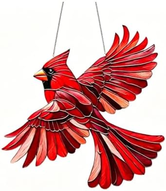 2D Flat Bird Acrylic Window Hanging Ornament Home Wall Decor Suncatcher