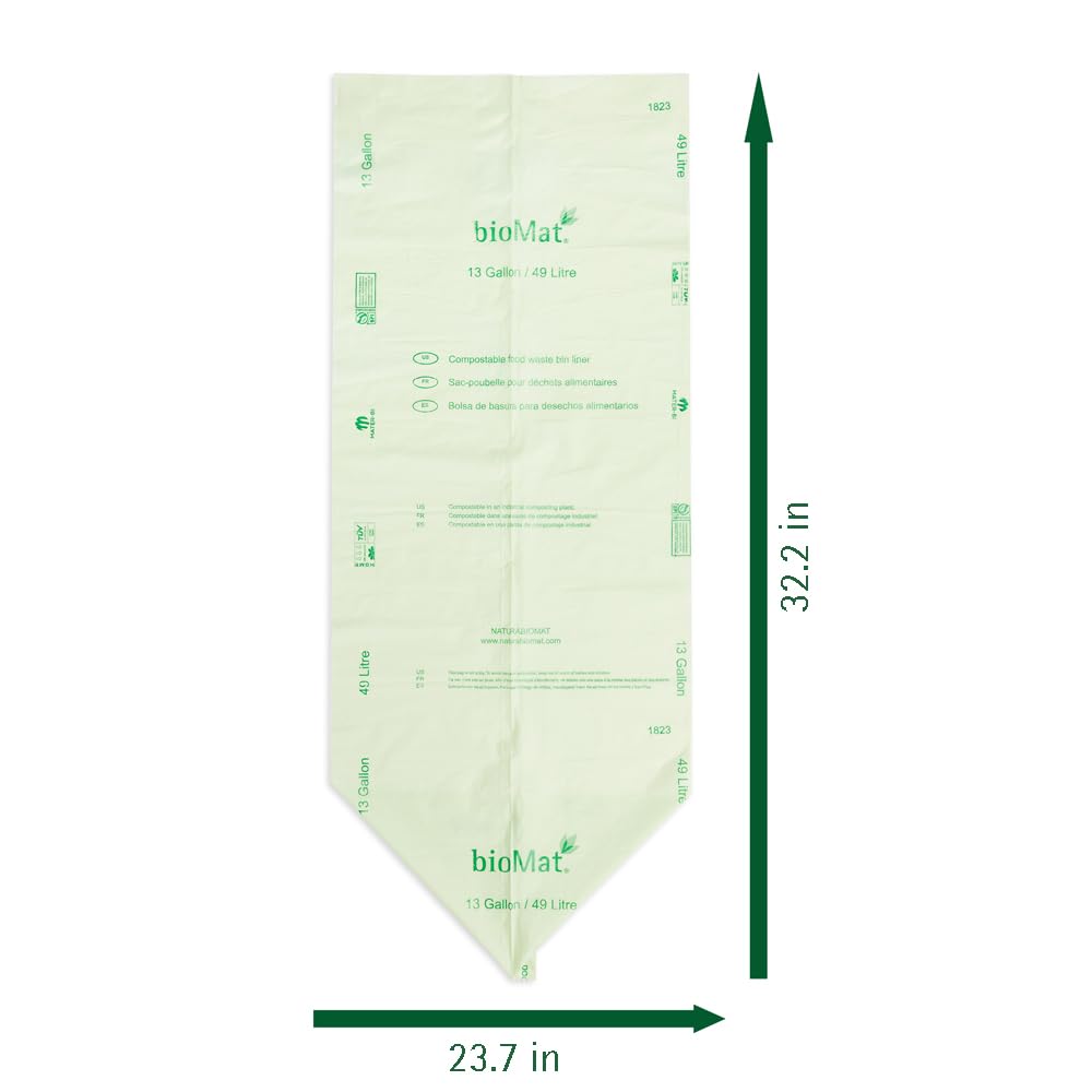 13 Gallon Compostable Food Scrap Bags (50 Count)