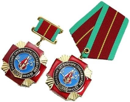 Soviet Medal Ukraine Chernobyl Nuclear Power Plant Explosion Medal Replica Badge(C)