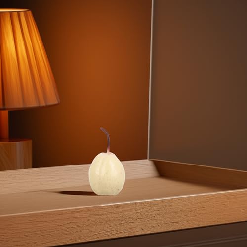 UPKOCH Artificial Pears Faux Fruits Plastic Realistic Pear Decorations 1pcs Food Display Props for Home Kitchen Restaurant Table Ornament