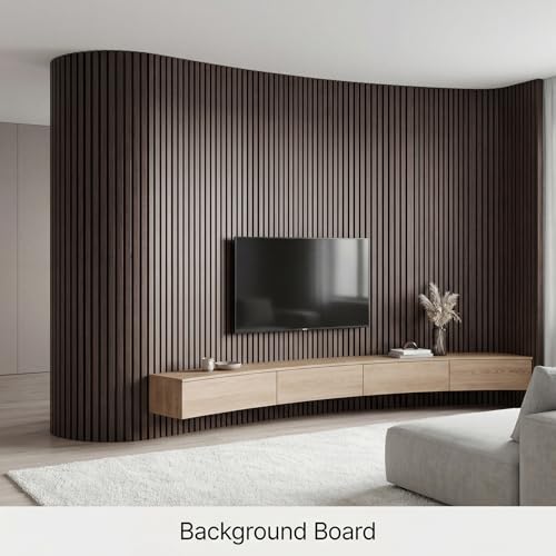 Decorative Acoustic Wall Panels, 4 Packs 47.2x23.6inch/ 120 x60CM (31sq.ft) Wood Veneer Textured Soundproofing Wall Covering Panel Decor for Kitchen, Bedroom, Living Room, TV Background - size: 4Pack-23.62x47.24 inch