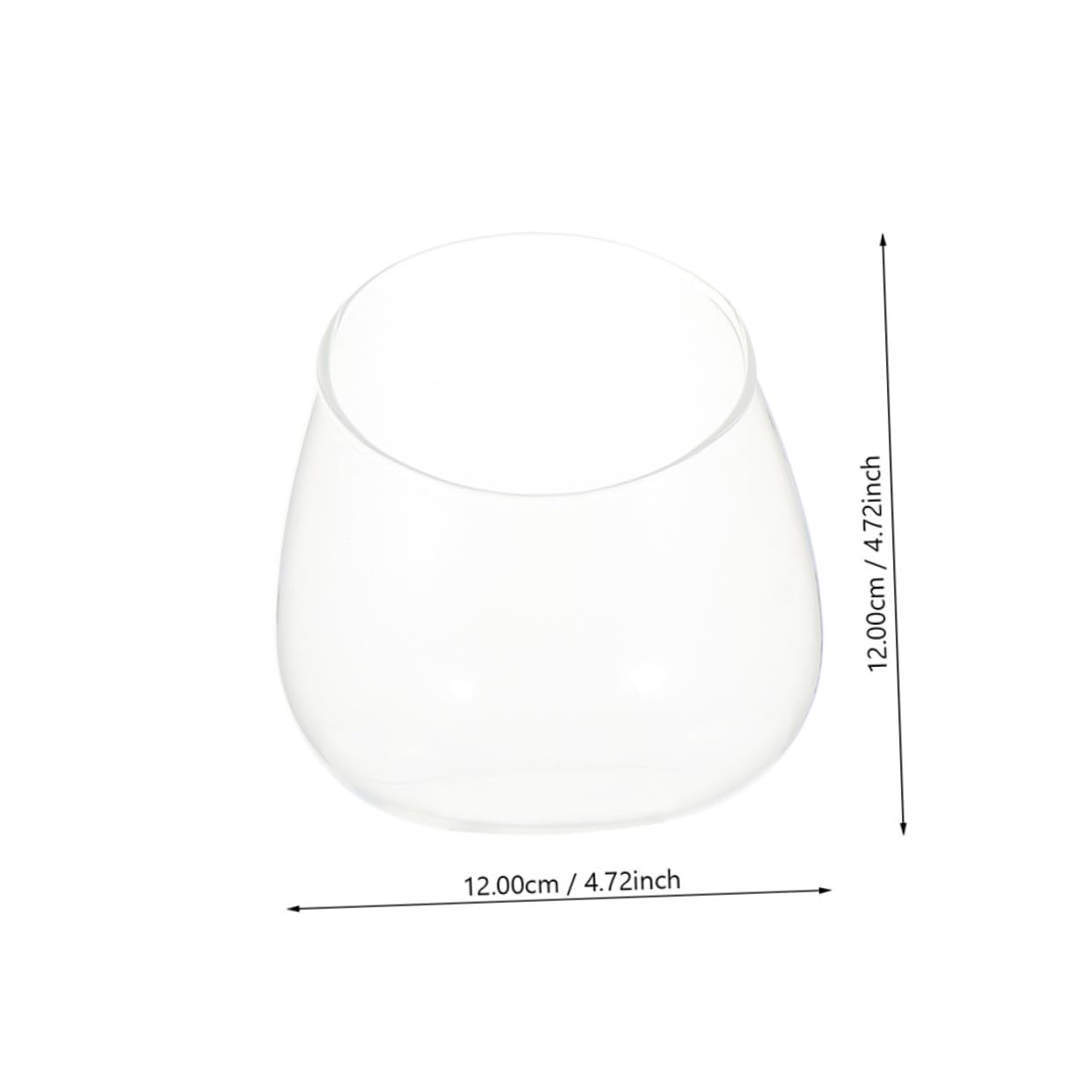 NUSITOU 3pcs Slant Cut Glass Ecological Bottles for Succulents Micro Landscape Terrarium Tabletop Decoration Glass Plant Ornaments for Home and Office