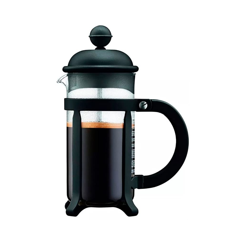 Bodum 34oz Java French Press Coffee Maker, High-Heat Borosilicate Glass, Black - Made in Portugal