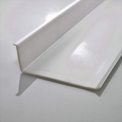 Beam Lighting Under Cabinet Light Cover Replacement | White Ribbed Acrylic Diffuser (L-Shaped, 12") - size: 12 Inch, style: L-Shaped