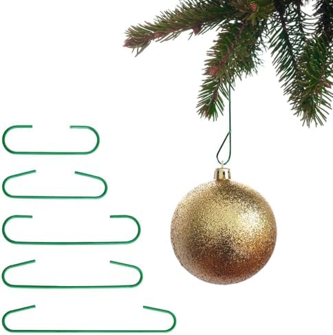 100pcs Christmas Ornament Hooks Metal Hook Holder Christmas Tree Pendant Hanging Decoration for New Year