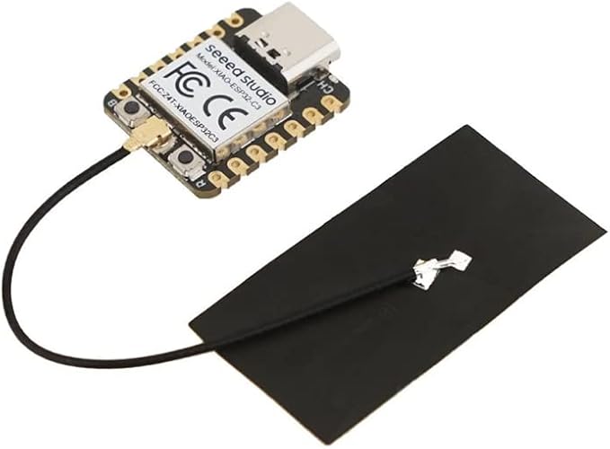 Seeed Studio XIAO ESP32C3 - Tiny MCU Board with Wi-Fi and BLE for IoT Controlling Scenarios. Microcontroller with Battery Charge, Power Efficient, and Rich Interface for Tiny Machine Learning. …
