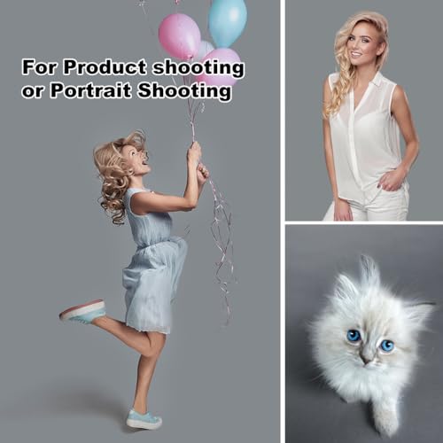CPLIRIS 10x12ft Gray Backdrop Photography Grey Photo Shooting Background with Matt Surface for Protrait Photoshoot - color: Gray, size: 10x12ft
