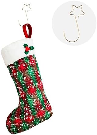 Cabilock 100pcs Star-Shaped Christmas Ornament Hooks Bauble Hangers for Tree Decoration Holiday Wreaths and Everyday Use for Festive Atmosphere