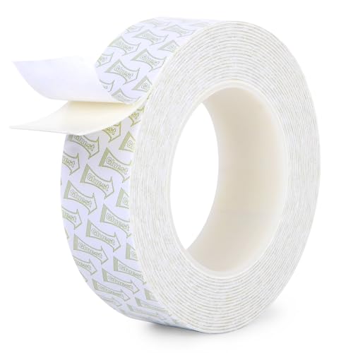 Damage Free Double Sided Tape 20ft, Removable Picture Hanging Strips Residue Free, Heavy Duty Mounting Tape, No Damage Wall Tape,Wall Adhesive Strips Foam Tape Wide Roller - size: 1 3/8in x 20ft