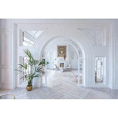 5x3ft Modern Room Interior Backdrop Boudoir Living Room Backdrops Zoom Meeting Modern House Interior Office Photography Background Birthday Wedding Bridal Shower Inside House Wallpaper Props - size: 5x3ft
