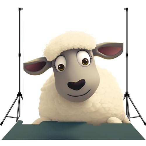 Sheep Backdrop Background for Photography 5x7ft Photobooth Professional Photo Backdrop Curtains Video Photography Studio Photo Backgrounds Banner Booth Background Screen Parties - color: Sheep