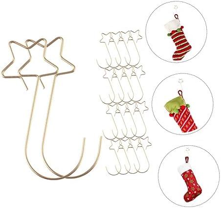 GARVALON 100pcs Wire Hooks for Christmas Tree Ornaments Easy to Install Hangers for Holiday Decorations Christmas Ornament Hooks for Tree and Stocking Display