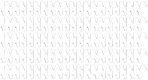 KIMISS 100pcs Less Steel S Shape Hooks Multipurpose Hanging Hooks for Christmas Tree Ornaments, Decorations, and More
