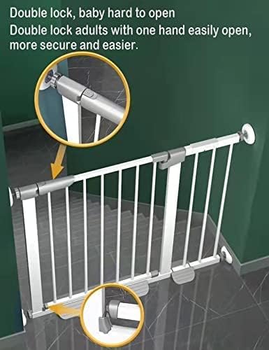 (85-100 in Width) Extra Long Baby Gate Extra Wide, Large Dog Gate Indoor, Child Proof Gate, Kiddie Gates, Baby Gate for Doorways. White, Dog Gates for The House. Extra Tall Pet Gate.