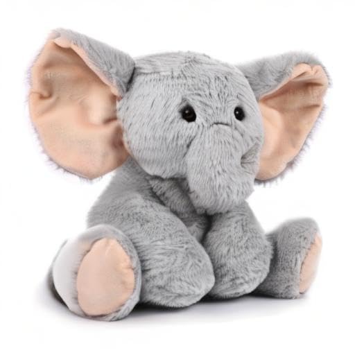TCBunny Baby Elephant Bedtime Stuffed Animal Plush Toy 11", Kids, Aichie (Grey)