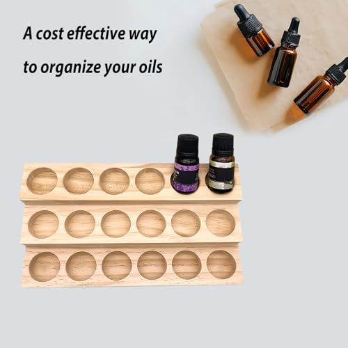 3 Tier Wooden Essential Oil Organizer Essential Oils Racks Display Stand Tabletop Storage Rack for 5-20ml Bottles Organizers and Storage Shelf Box Display for Essential Oils - style: 3 Layers