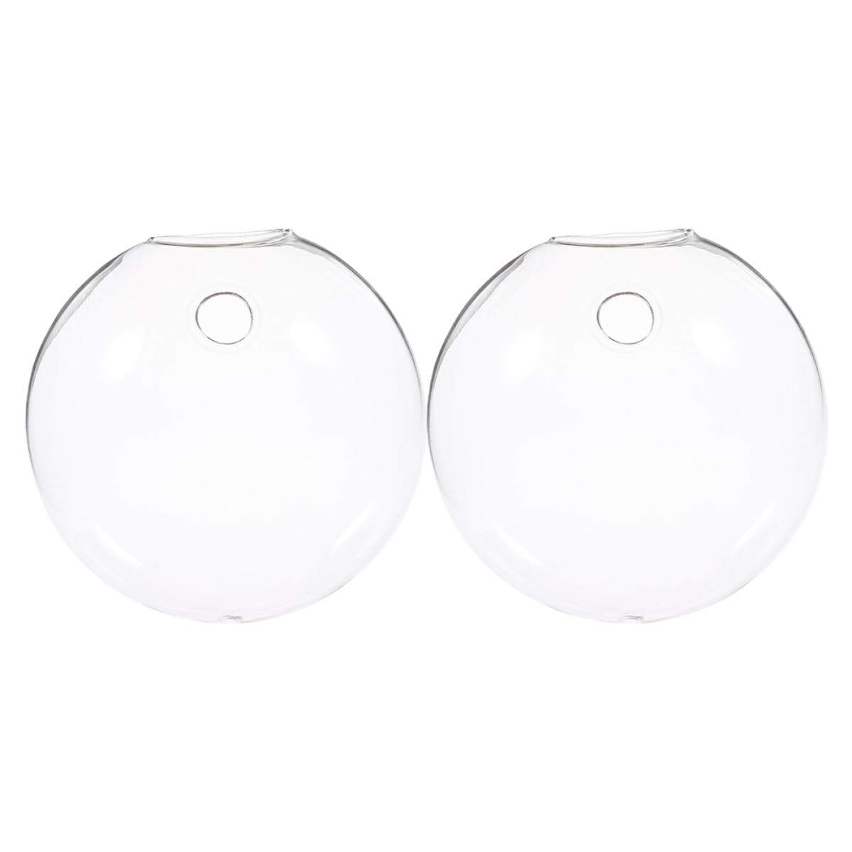 BESPORTBLE 2pcs Wall Hanging Glass Terrarium Vase for Hydroponic Plants, Flat Glass Propagation Bowl, Indoor Plant Holder for Home and Office Décor
