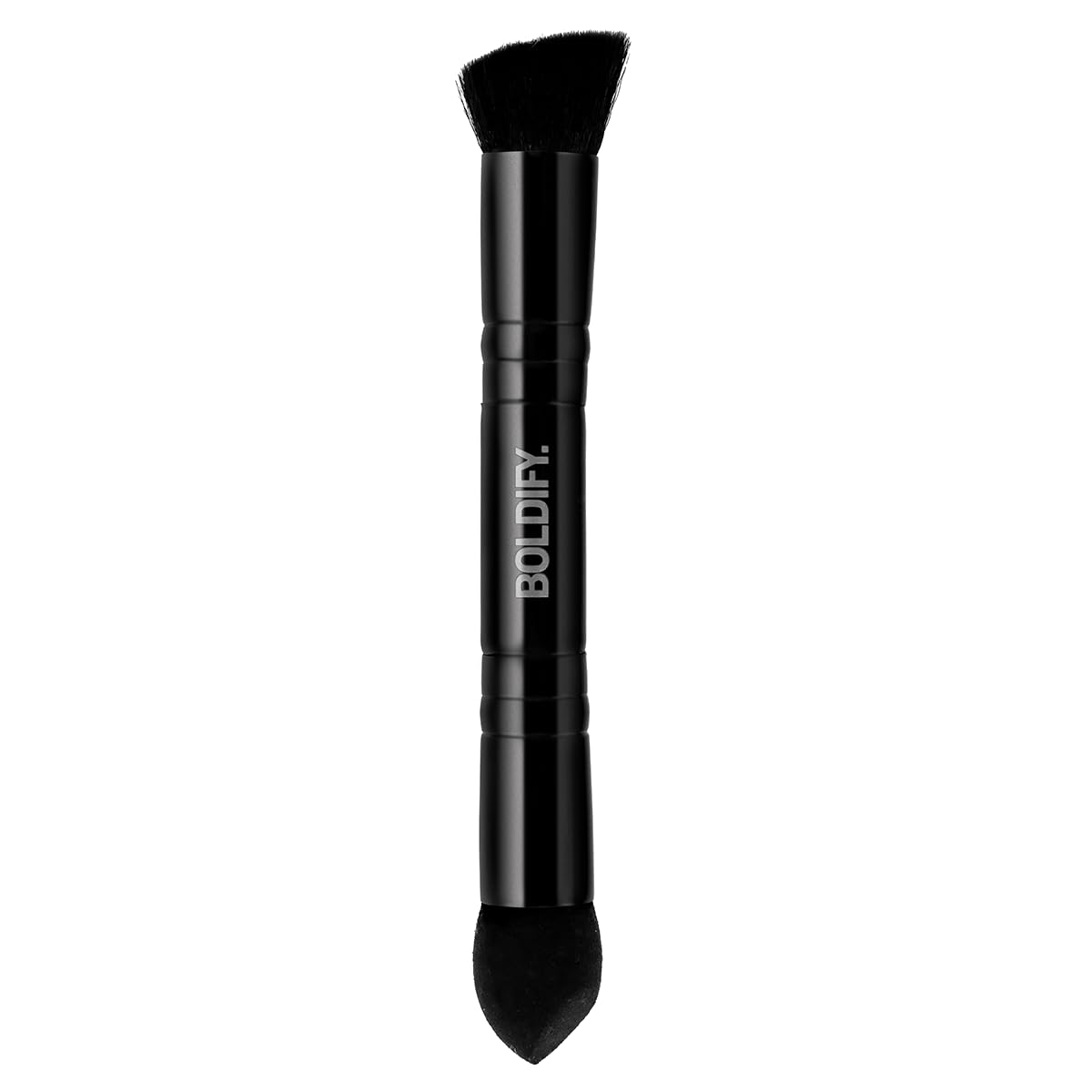 BOLDIFY Dual-Ended Hairline Powder Brush - Precision Makeup Brush Set with Sponge Tip for Seamless Blending - Ideal as a Concealer Brush, Hair Contour Brush, and Root Touch Up