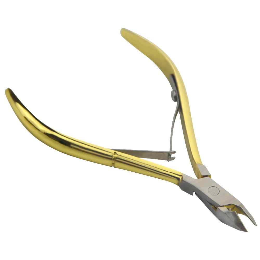 XINMEIWEN 8Pieces Cuticle Trimmer Cuticle Nipper Cuticle Remover Cuticle Cutter Stainless Steel Cuticle Cutter Clipper Nail Tools for Fingernails and Toenails (Gold)