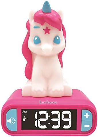 LEXiBOOK, Unicorn Nightlight Alarm Clock, RL800UNI