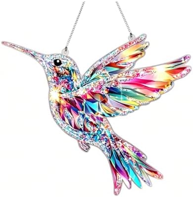 2D Flat Bird Acrylic Window Hanging Ornament Home Wall Decor Suncatcher