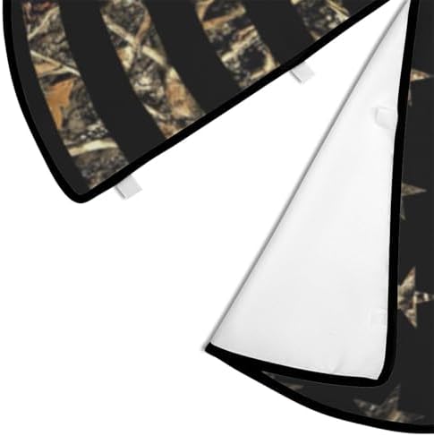 36 Camo Deer US Flag Halloween Christmas Tree Skirt 3 ft