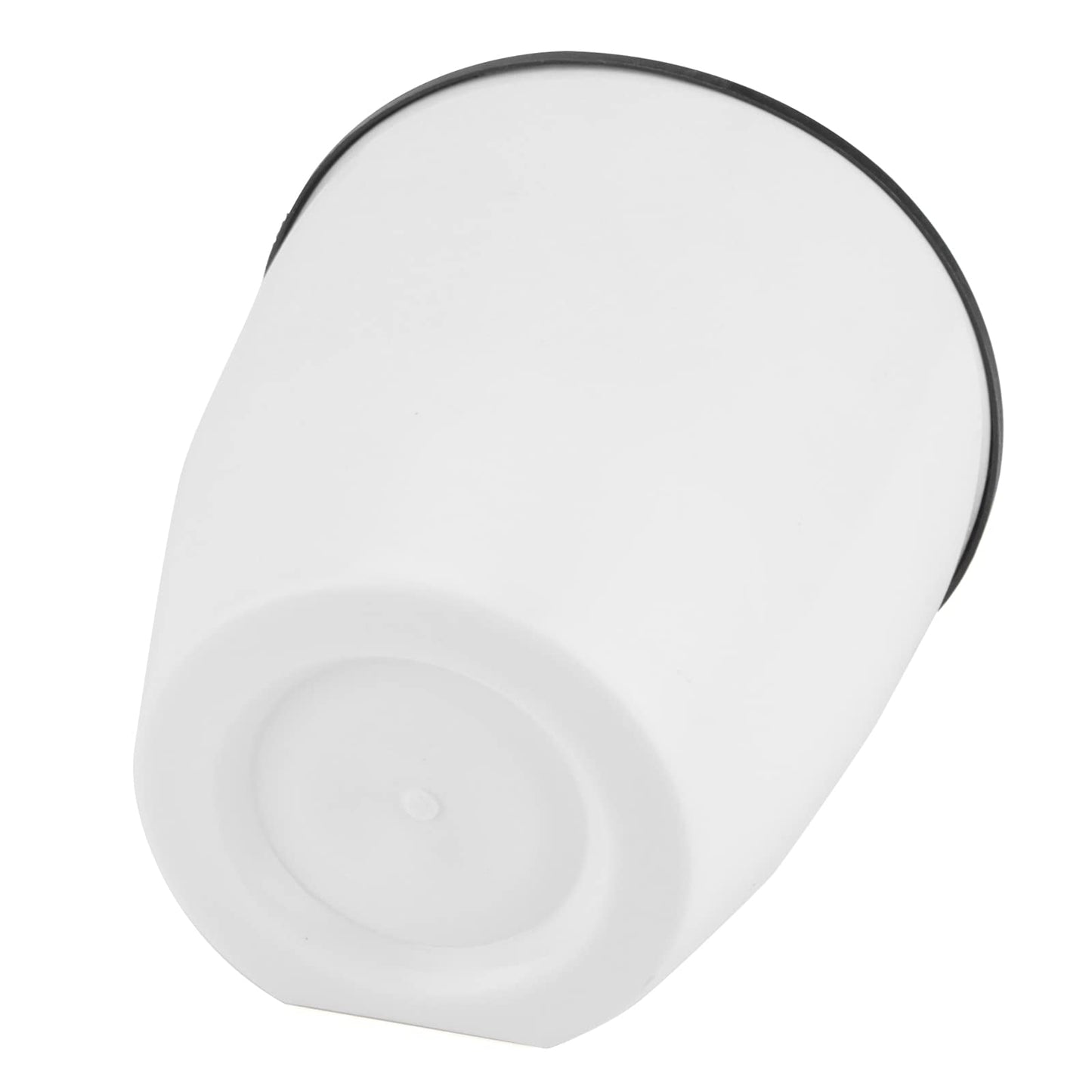 LEXININ 10 Pack 5 Inch Self Watering Hanging Planters, White Plastic Wall Mounted Plant Pots, Vertical Flower Pot for Plants