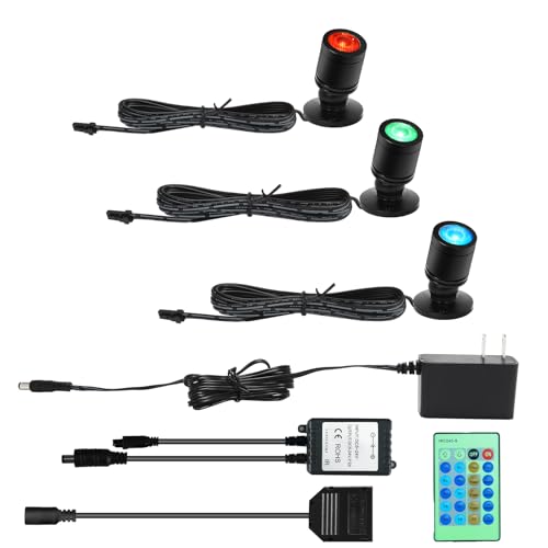 Taysing Color LED Spot Light Indoor Little Mini Spotlight Accent Lights for Display, Paintings, Pictures, Plants, Jewelry, Shelves, Cabinets, Posters, Showcase