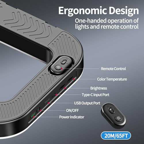 yAyusi Cell Phone Light for Video Recording, Handheld Phone Stabilizer with Light, 8000mAh LED Selfie Phones Ring Light with Phones Holder, Smartphone Video Rig for Camera, Action Camera, Vlog, TikTok - size: Universal