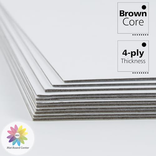 Mat Board Center, 10 Pack A4 White Backing Boards, Cardboard Backing for 8.3x11.7 Frame, Print, Art, Photo and More - size: 8.3x11.7 (A4)