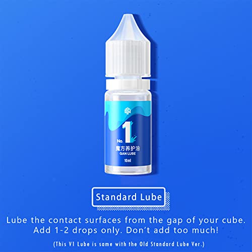 CuberShop GAN V1 Standard Lube and GAN Speed Cube Stand Set (10mL), Professional GAN Lubrication for Speed Cubing, Speed Cube Tripod (Diamond Display Stand) - style: V1+Cube Stand