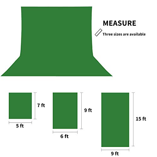 ISSUNTEX 5X7 ft Background Muslin Backdrop, Photo Studio, Collapsible High Density Screen for Video Photography and Television-Blue/Green - color: Blue/Green, size: 5X7 ft