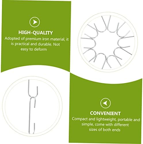 MERRYHAPY 100pcs Christmas Ornament Hooks Mini Hanger for Tree Decorations Hangers for Baubles Wreaths and Holiday Decor