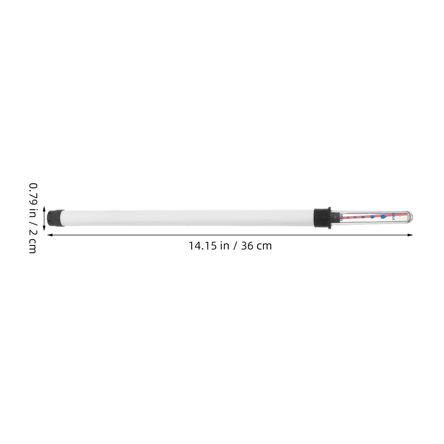 CLISPEED 2Pcs Water Level Gauges, Float Water Level Indicators, Plant Watering Reminders, White, Plastic, 14 Inches