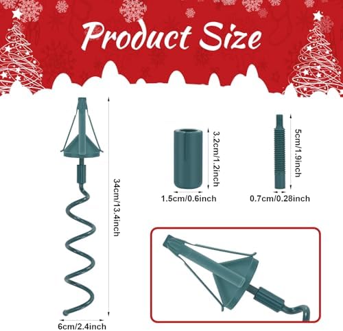 Christmas Tree Topper Holder Twist on Universal Tree Topper Stabilizer with Adjustable Attachment,Christmas Tree Topper Adapter Plastic Tree Topper Support Fits Most Basic Types