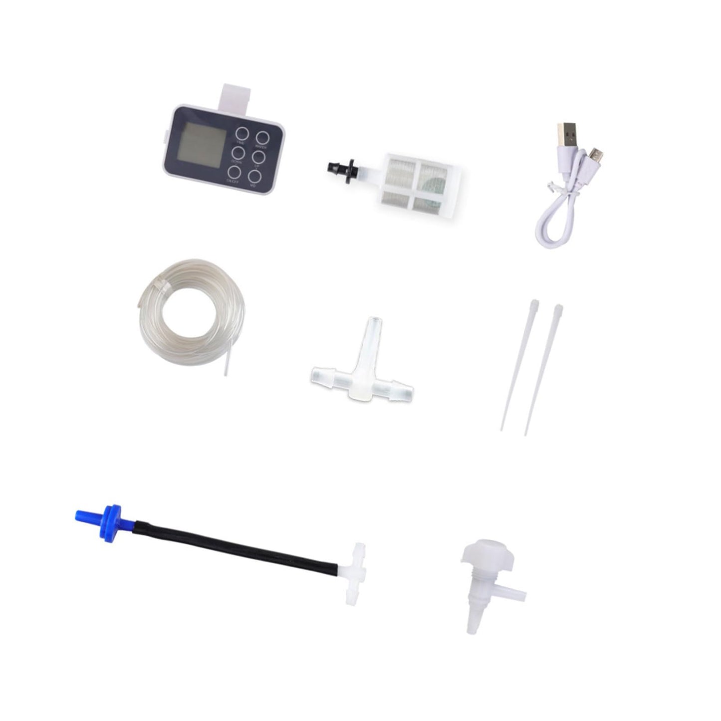 Adjustable Drip Irrigation Set for Housegreens with 15 or 20 Outlets and 300 Seconds Watering Duration ABS Automatic Plant Irrigator