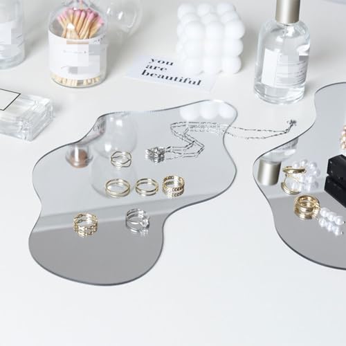 5pcs Acrylic Mirror Product Photography Props Mirror Props Reflective Display Board Table Top Display Mirror Photography Props