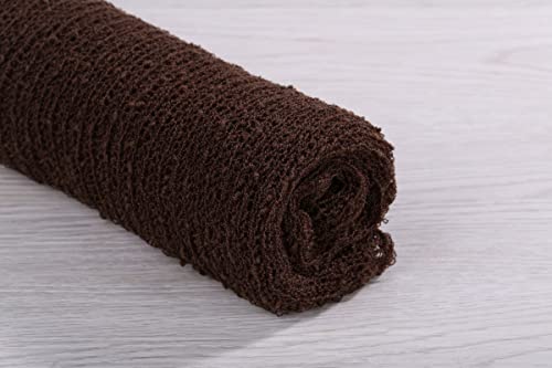 Newborn Photography Props Wrap Stretch Long Ripple Blanket Yarn Baby Photo Props Boy Girl Cloth Fabric Layer - color: Coffee