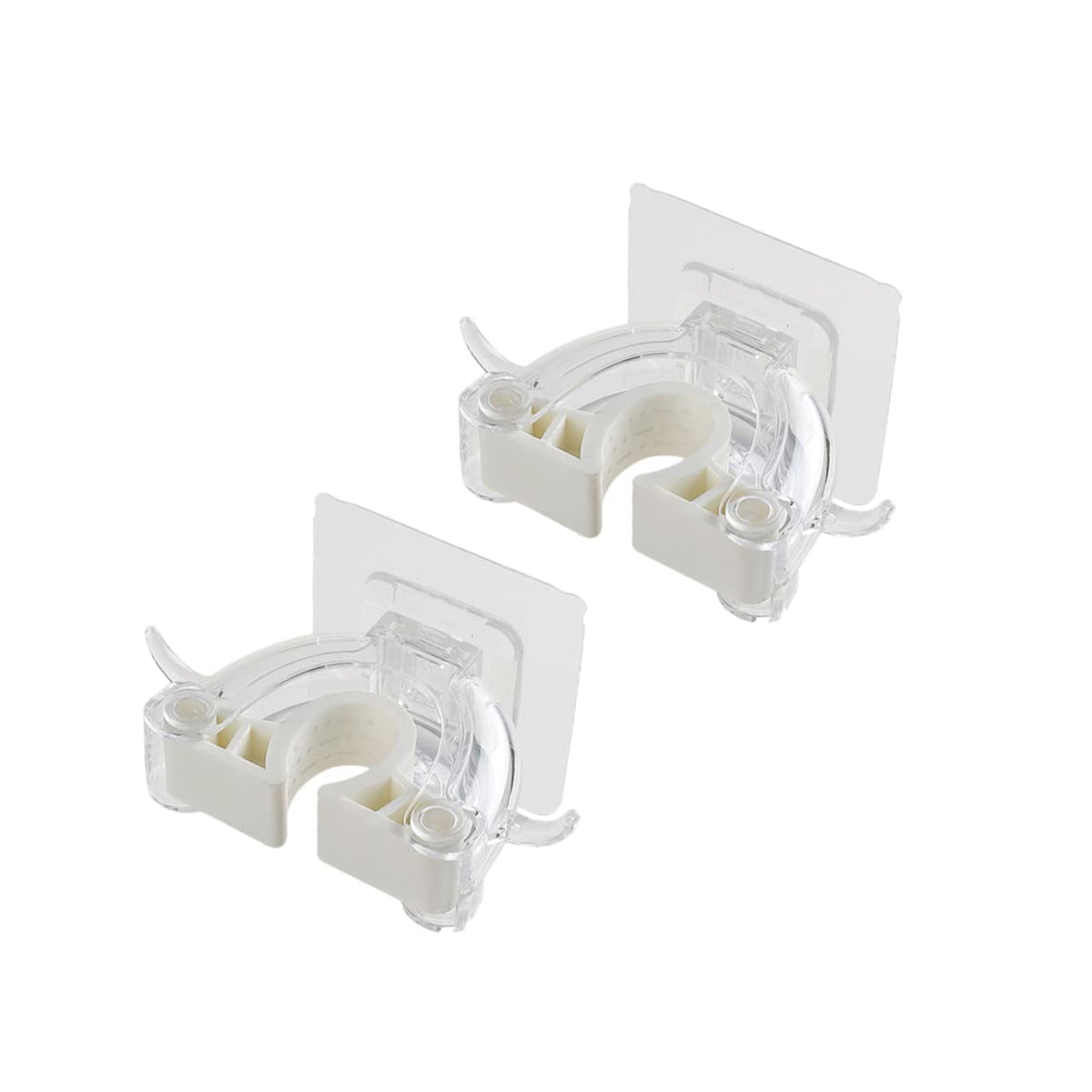 2pcs Mop Stand Broom Hanger Seamless Wall Mount Mop Holder Home Kitchen Bathroom Organizer