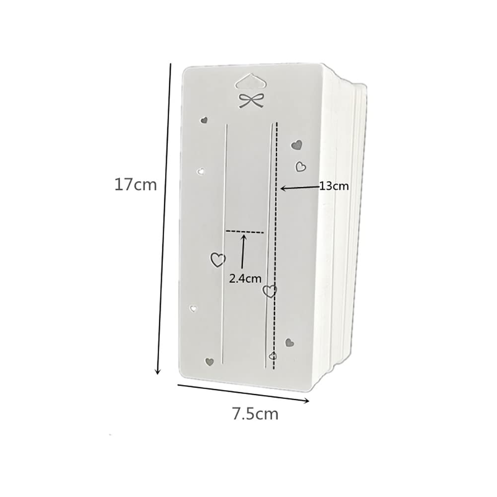 UUYYEO 100 Pcs Hair Clip Display Cards Hair Bow Holder Cards Rectangular Paper Cardboard for Hair Accessories Display and Organizing