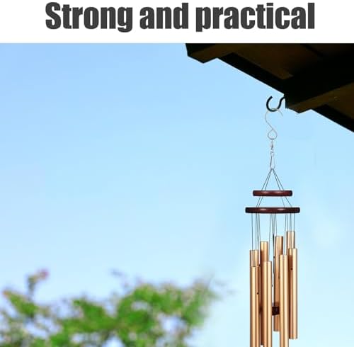 Ipetboom 16pcs Rotating Stainless Steel Swivel Hooks for Wind Chimes and Outdoor Ornament Hanging, Heavy-Duty Clips with Sleek Silver Finish, for Yard and Porch Garden Decorations