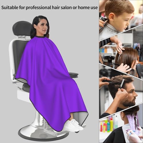 Custom Barber Cape Unisex Salon Hair Cutting Capes Add Your Image Logo Haircut Kit Personalized Stylist Tool - color: Blue Violet