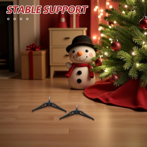Happyyami Christmas Tree Stand Plastic Base Replacement Support Holder 4pcs