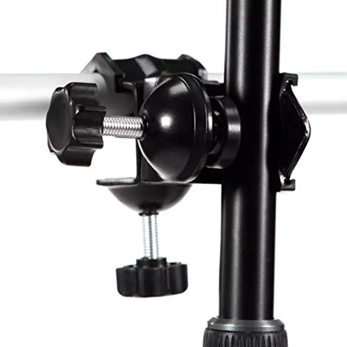 Selens 2 Pieces Heavy Duty Metal Dual Double U Clip C Clamp Type Bracket Mount for Photo Studio Boom Arm Light Stand