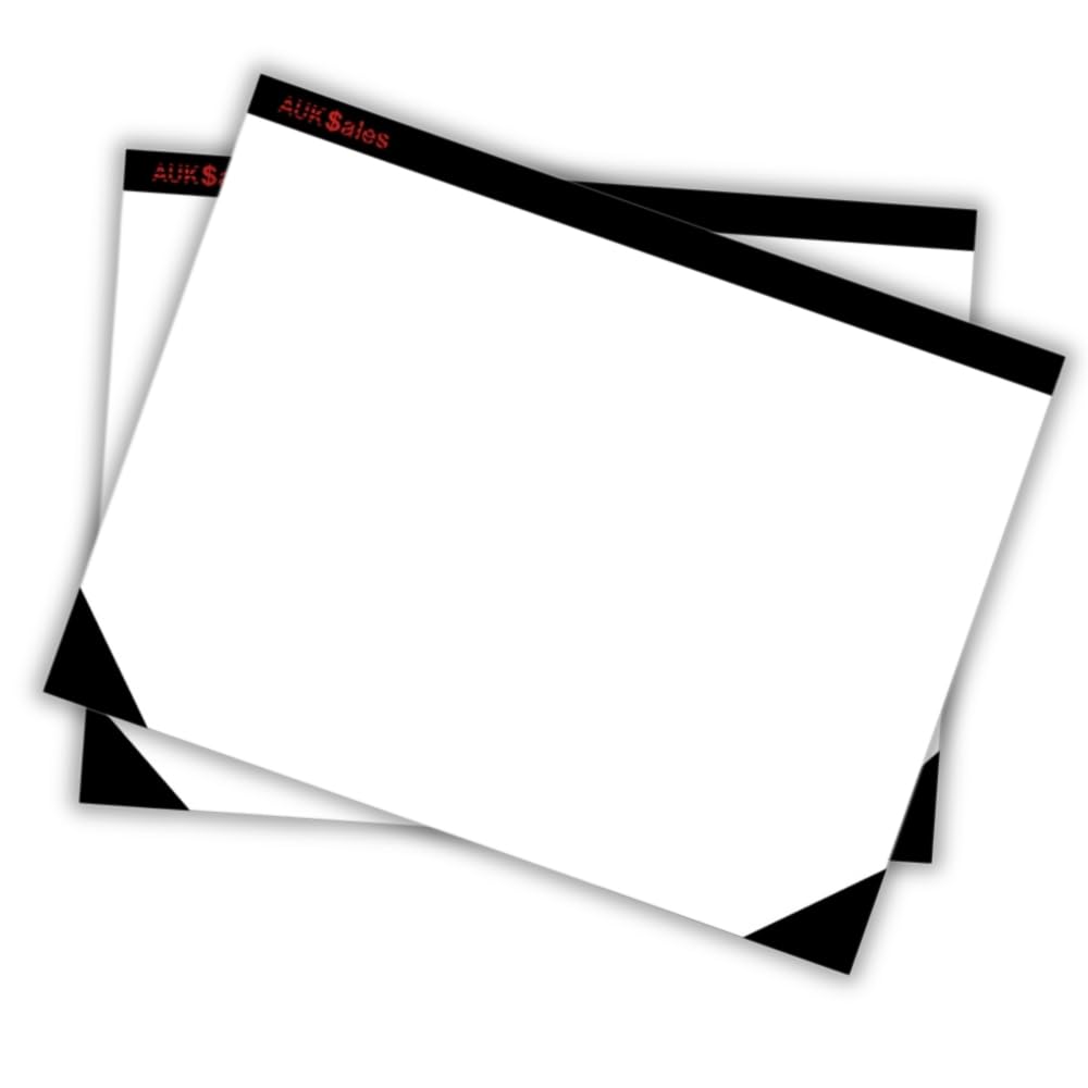 Desk Blotter Doodle Pad with 25 Perforated Sheets,2 Packs, 80 GSM Paper, Writing Pads for Office or Home Use