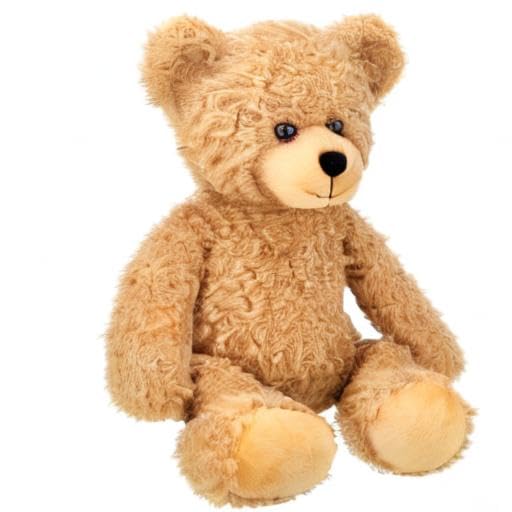 Bearington Bubsy Brown Teddy Bear Plush - 16" Light Brown Teddy Bear Toy with Ultra-Soft Plush Fur and Hand-Sewn Nose - Cuddly Stuffed Bear Gift for Kids, Babies, and Teddy Collectors