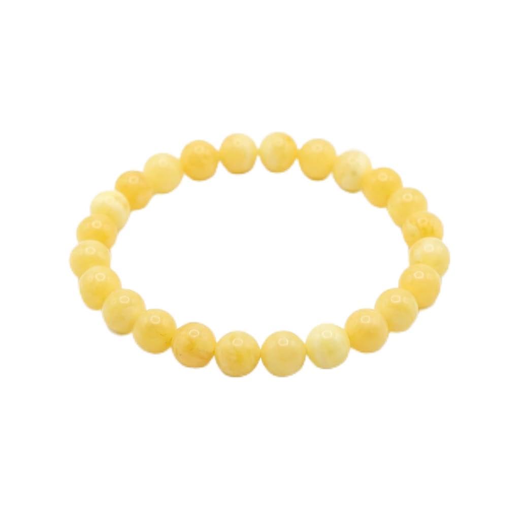 The Vida Handmade AAA+ Quality Crystal Stretch Elastic Bracelet - Nature Gemstone - Jewelry Gift - Holiday Gift - For Women & Men (Orange Calcite)